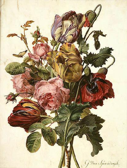 Gerard van Spaendonck Bouquet of Tulips Germany oil painting art